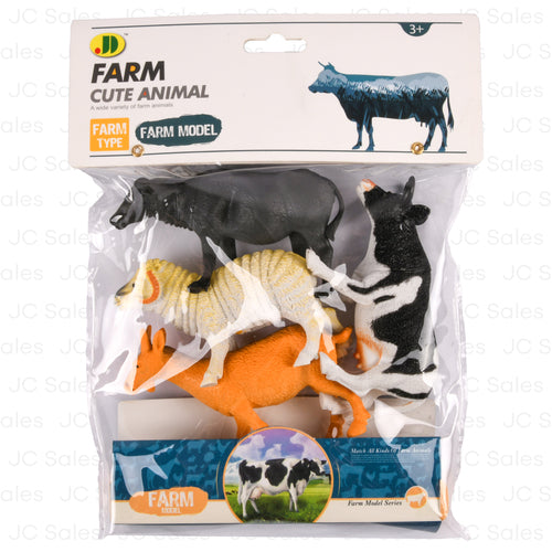 farm cute animal asst 4pc in pvc bag -- 18 per box