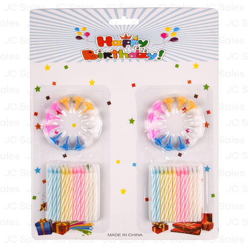 happy birthday candles asst colors 36ct -- 24 per box