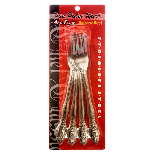 stainless steel forks - 4pc  - double blister pack -- 36 per box