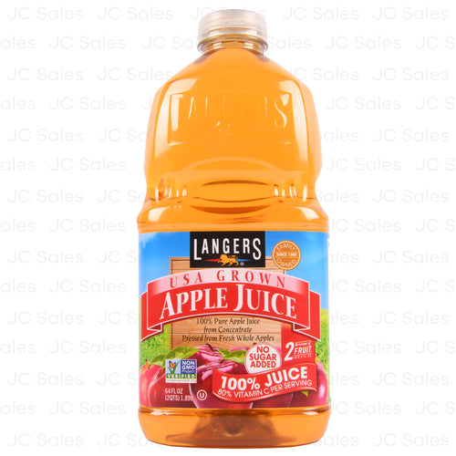 langers 100 apple juice 64-oz -- 8 per case