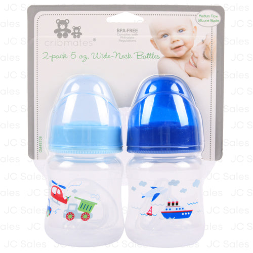 baby wide neck bottle aqua blue 10-oz 2pk -- 12 per box