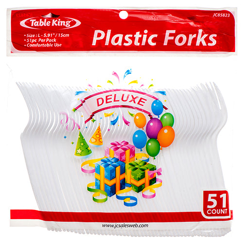 table king plastic forks - 51ct -  -- 24 per case