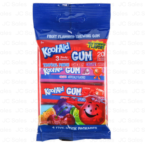 kool aid gum fruitty flavor 4pk 1.76-oz -- 10 per box