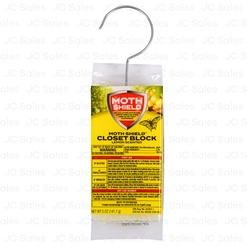 moth shield closet block lemon 5 oz -- 24 per case