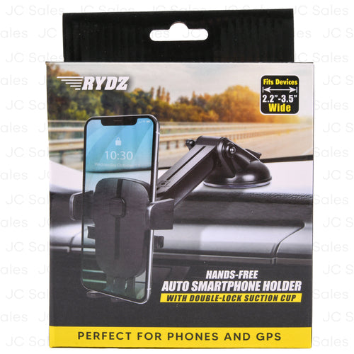 cell hands free smartphone holder w lock -- 12 per case