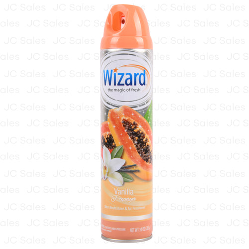 wizard air freshener vanilla papaya 10 oz -- 12 per case