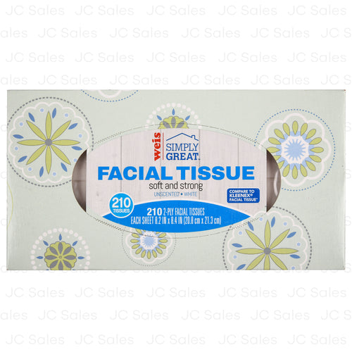 simplyi great facial tissue uncented 210ct 2ply -- 24 per case