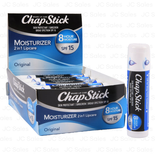 chapstick lip care moisturizer spf15 0.15 oz -- 12 per box