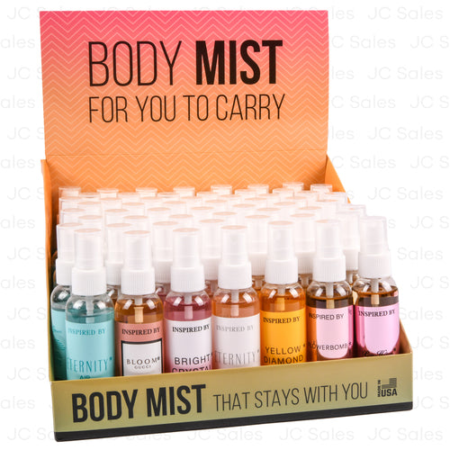 womens body mist assorted scents 2oz -- 56 per case