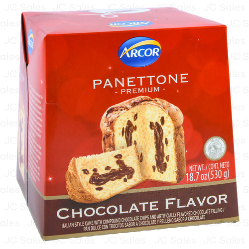 arcor panettone chocolate flavor 18.7 oz -- 18 per case