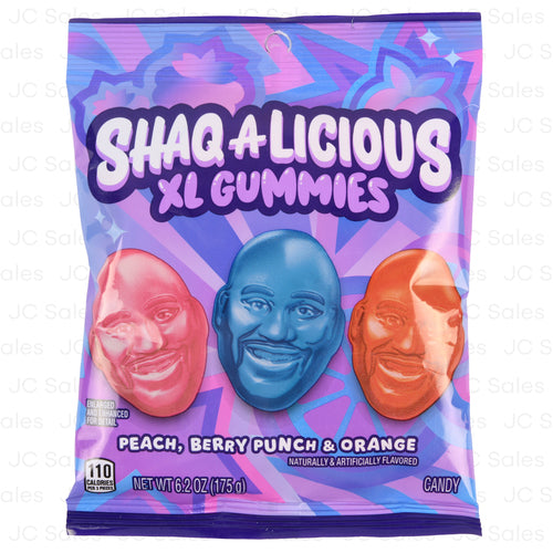 hershey s shaq-a-licious gummies 6.2 oz -- 12 per case