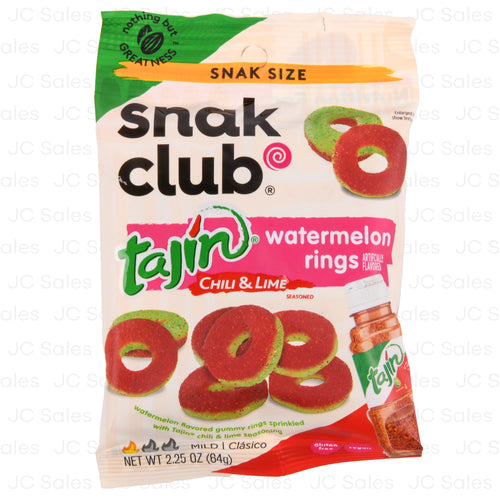 snak club tajin watermelon rings 2.5 oz -- 12 per case