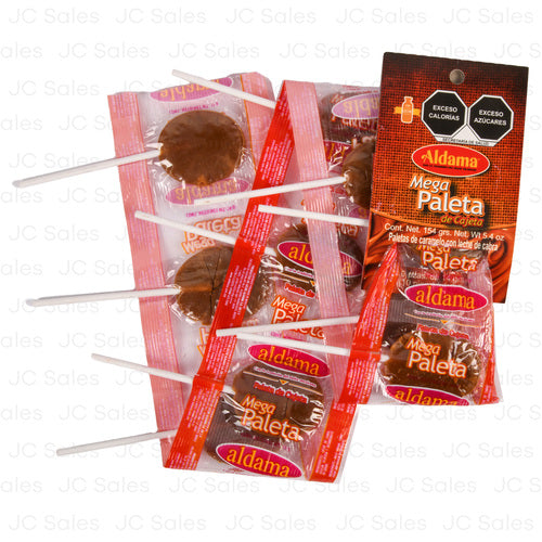 aldama mega paleta cajeta 10ct -- 50 per case