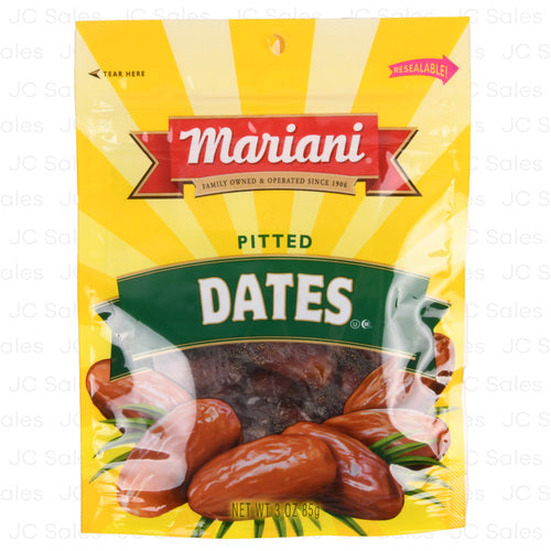 mariani pitted dates 3 oz -- 36 per case