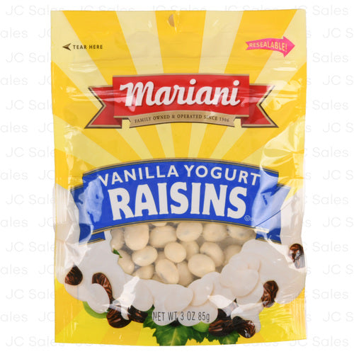 mariani vanilla yogurt raisins 3 oz -- 36 per case