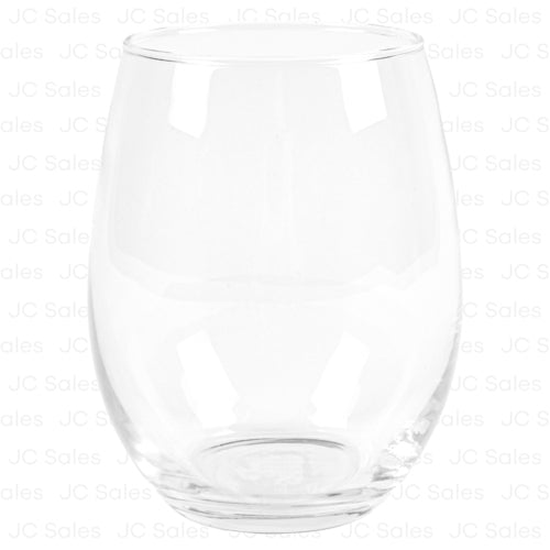 glass wine stemless 15-oz -- 12 per case