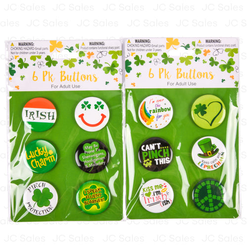 st. patrick plastic badges f adult asst -- 36 per box