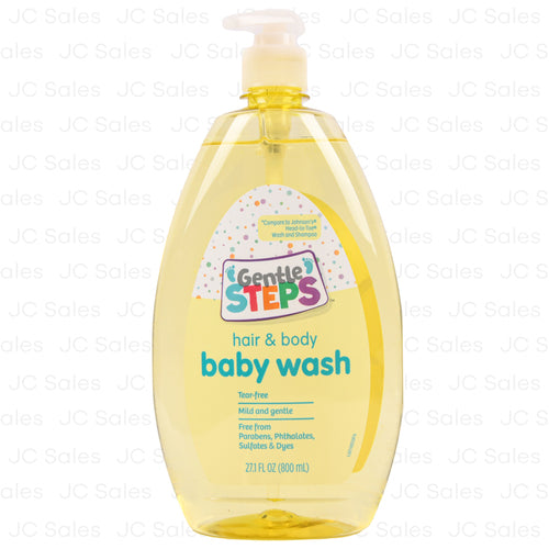 gentle steps baby hair body wash 27.3 oz -- 24 per case