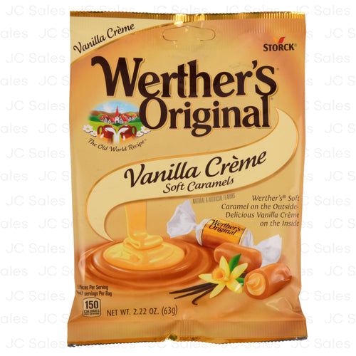 werther s original candy vanilla creme 2.22-oz bag -- 12 per case