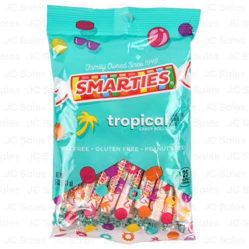 smarties tropical candy 5-oz bag -- 12 per case