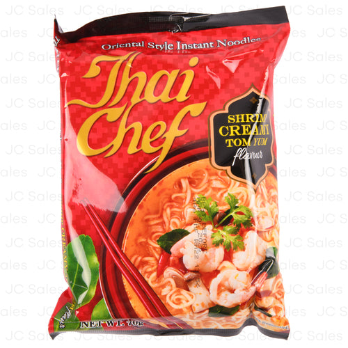 thai chef instant noodles shrimp tom yum 70gr -- 30 per case