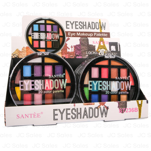 santee eyeshadow palette 20 color -- 12 per box