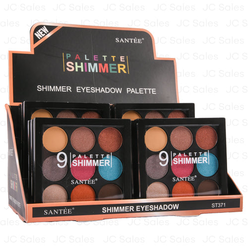 santee eyeshadow shimmer palette 9color -- 12 per box