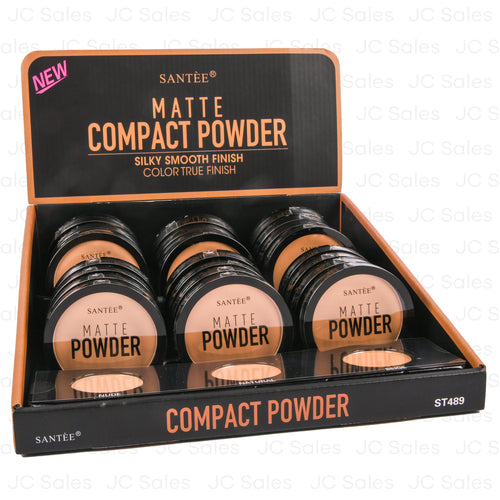 santee matte compact powder asst col -- 24 per box