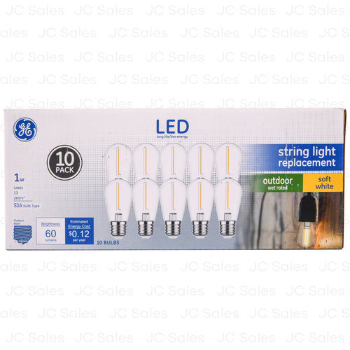 ge led string light replace bulbs 60lum 10pk -- 32 per case