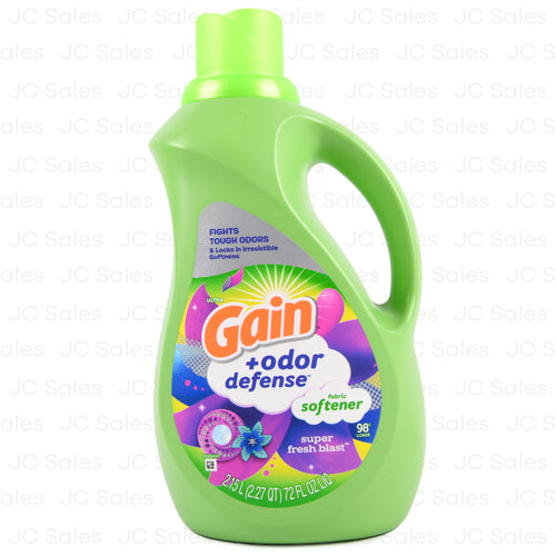 gain fabric softener fresh blast scent 72 oz -- 4 per case