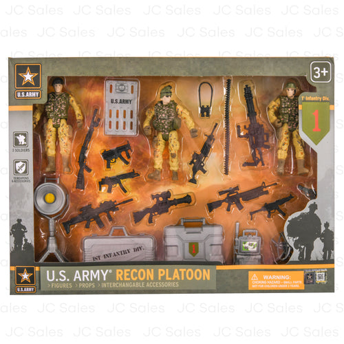 u.s. army recon plattoon play set -- 12 per case