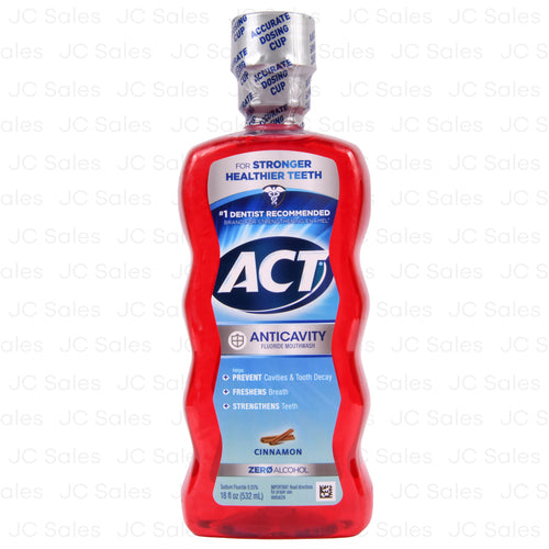 act mouthwash anticavity cinnamon 18 oz -- 24 per case