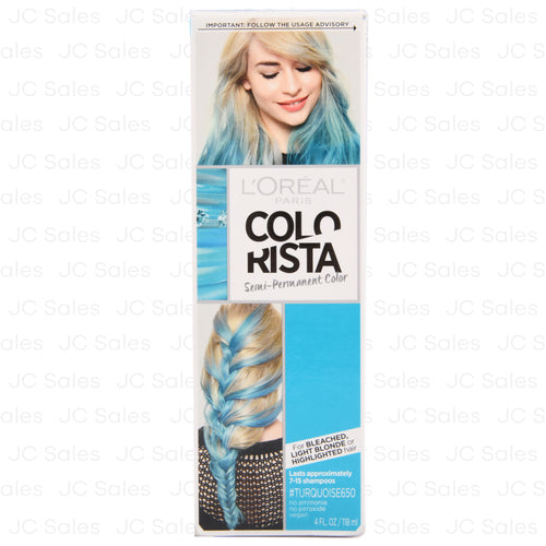 loreal colorista haircolor turquoise 650 -- 12 per case