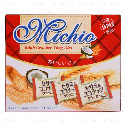 michio coconut cracker 300gr -- 10 per case