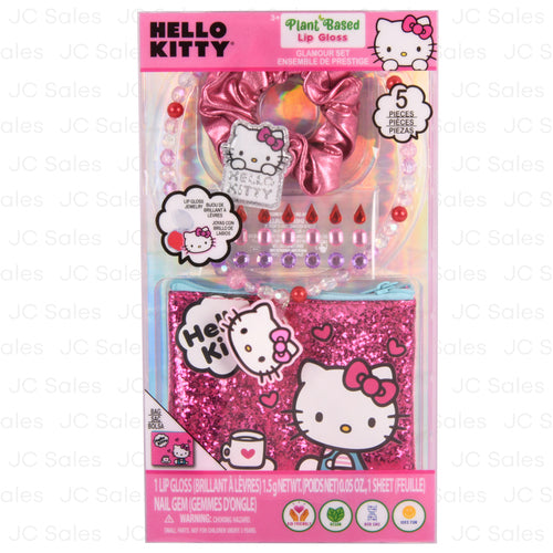 hello kitty glamour set w nail stickers -- 12 per box