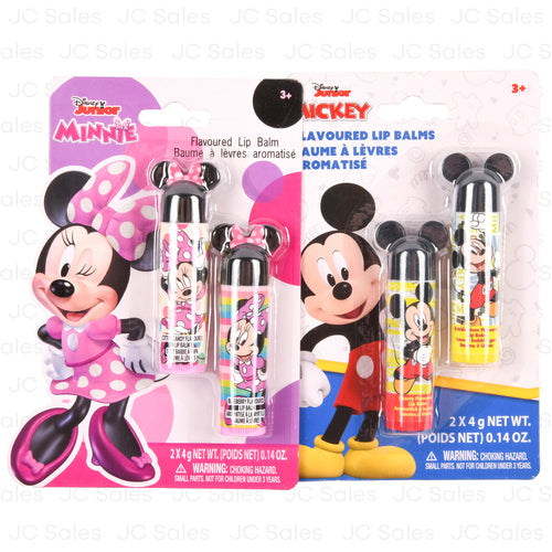 mickey minnie lip balm 2pk -- 24 per box