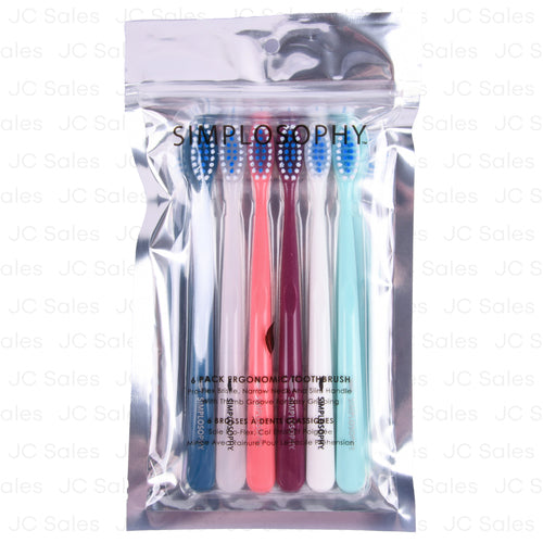 simplosophy toothbrush 6pk -- 12 per box