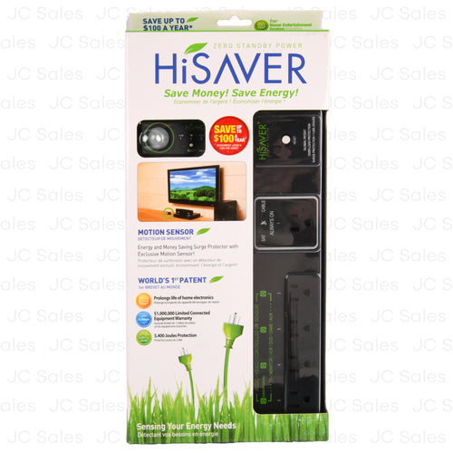 5-outlet hi saver motion energy sensor -- 14 per case