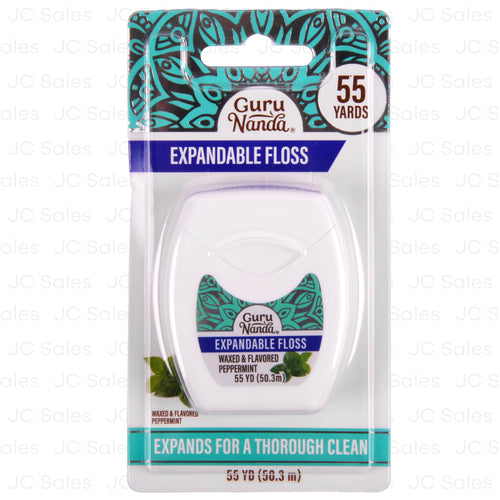 guru nanda expand dental floss peppermt 55yds -- 24 per case