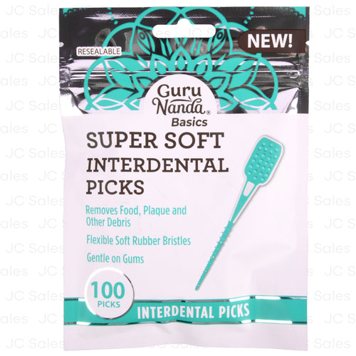 guru nanda super soft interdental picks 100ct -- 48 per case