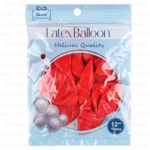 angels craft latex balloon red 12 10ct -- 12 per box