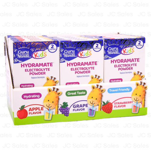 guru nanda kids electrolyte powder asst 2pk -- 24 per case