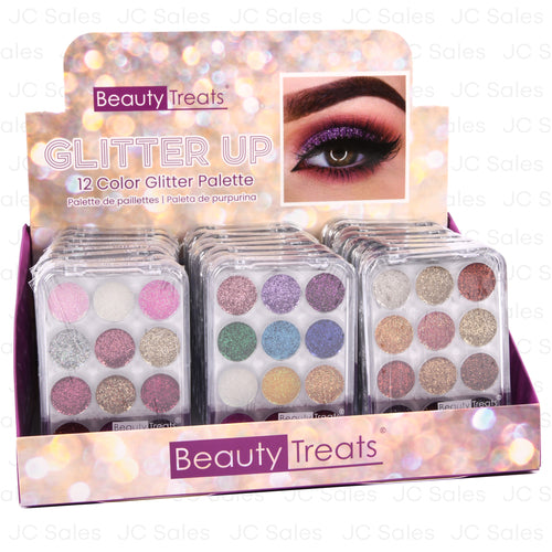 beauty treats glitter pallet 12ct display -- 24 per box