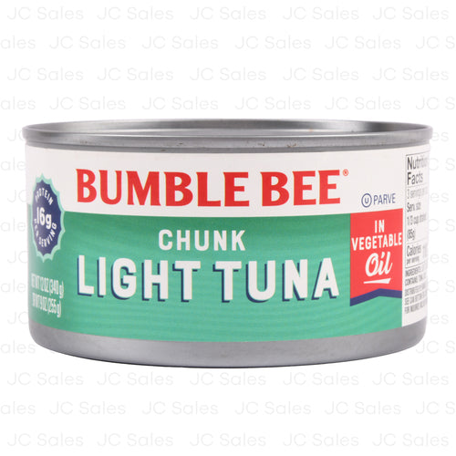 bumble bee chunk light tuna in veg oil 12-oz -- 12 per case