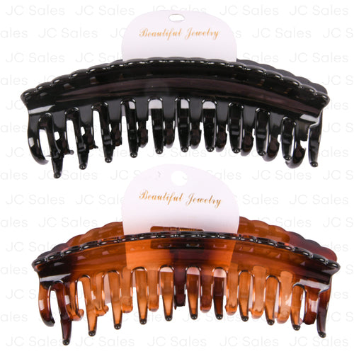 beautiful jewelry hair claw clip asst -- 12 per box