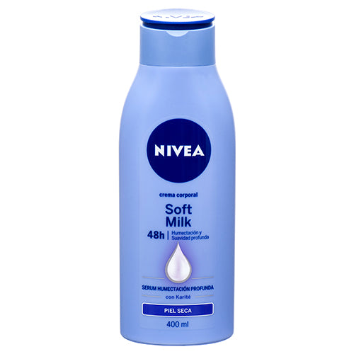 nivea 400ml body milk dry skin -- 15 per case