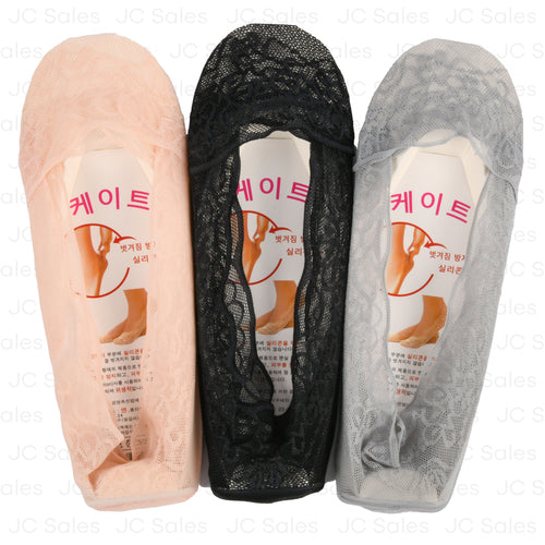 womens lace socks asst color 1 pr -- 12 per box