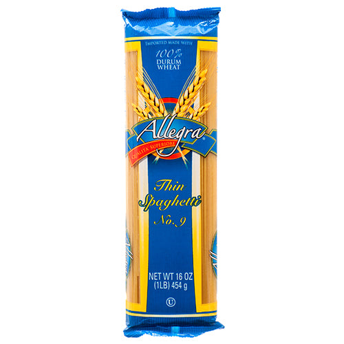 allegra thin spaghetti 16oz - bulk  -- 20 per case