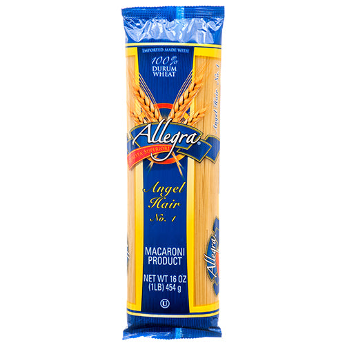 allegra angel hair pasta 16oz -  -- 20 per case