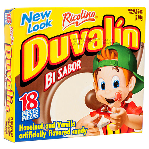 ricolino duvalin - hazelnut & vanilla - 18 ct -  -- 24 per case